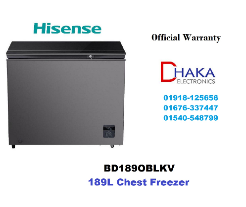 Hisense 189L BD189OBLKV Chest Freezer